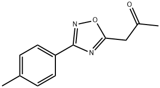 1-[3-(4-甲基苯基)-1,2,4-噁二唑-5-基]丙-2-酮 结构式