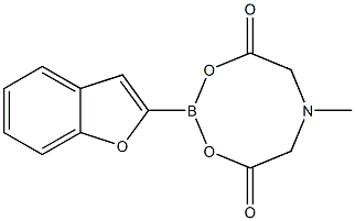 2-(Benzofuran-2-yl)-6-methyl-1,3,6,2-dioxazaborocane-4,8-dione,  2-Benzofuranboronic  acid  MIDA  ester Struktur