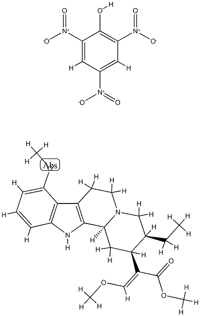 (20Β)-16(E),17-二脱氢-9,17-二甲氧基-16-羧酸甲酯与苦味酸的化合物(1:1) 结构式