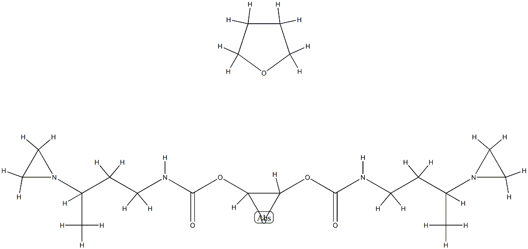 Furan, tetrahydro-, polymer with oxirane, bis[[3-(1-aziridinyl)butyl]carbamate]|