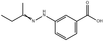 Benzoic acid, m-hydrazino-, hydrazone with 2-butanone (6CI)