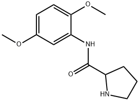 N-(2,5-dimethoxyphenyl)pyrrolidine-2-carboxamide Struktur