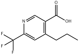 4-Propyl-6-trifluoromethyl-nicotinic acid Structure