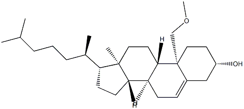 19-Methoxycholest-5-en-3β-ol 结构式