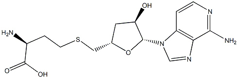 S-3'-deoxy-3-deazaadenosylhomocysteine 结构式
