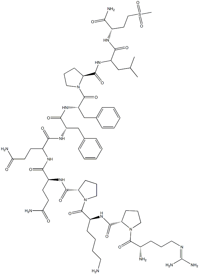 substance P, Pro(9)-Met(O2)(11)-,110880-54-1,结构式