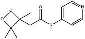 3-(N-(4-pyridino)carbamoyl)methyl-3,4,4-trimethyl-1,2-dioxetane Structure