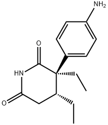 4-ethylaminoglutethimide Structure