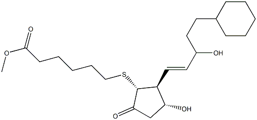 20-dimethyl-7-thiaprostaglandin E1 methyl ester Struktur