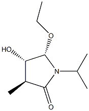 2-Pyrrolidinone,5-ethoxy-4-hydroxy-3-methyl-1-(1-methylethyl)-,[3S-(3alpha,4bta,5bta)]-(9CI) Structure