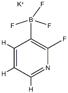カリウムトリフルオロ(2-フルオロピリジン-3-イル)ボラート 化学構造式
