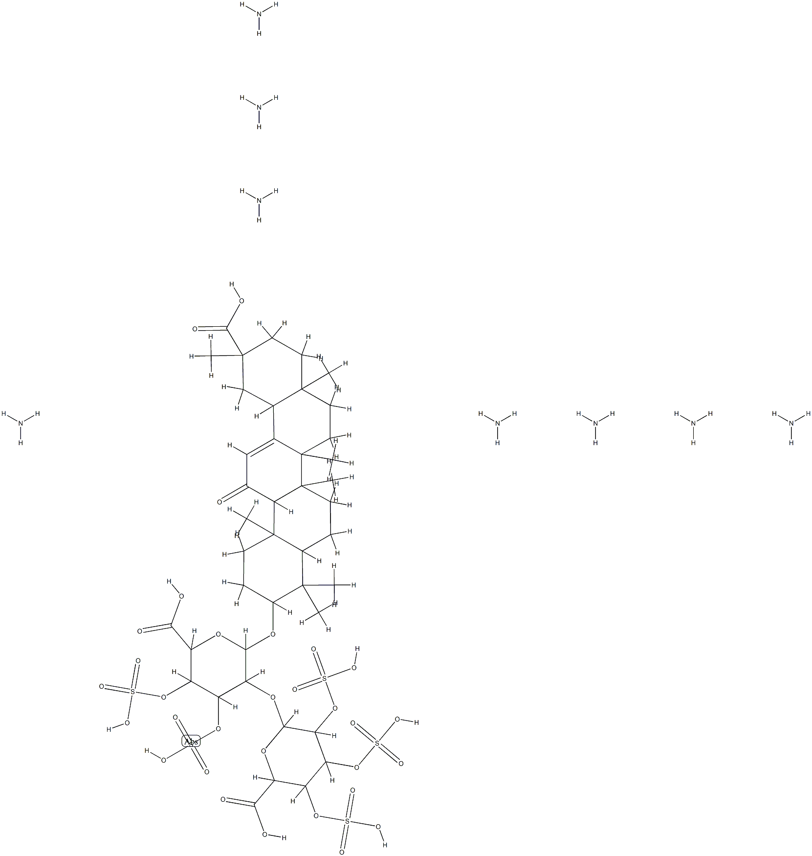 glycyrrhizin sulfate 结构式