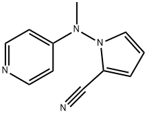 1H-Pyrrole-2-carbonitrile,1-(methyl-4-pyridinylamino)-(9CI) Structure