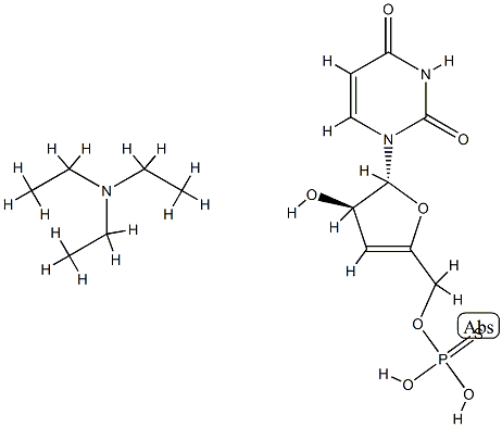 triethylammonium uridine-3',5'-cyclic phosphorothioate,111321-64-3,结构式
