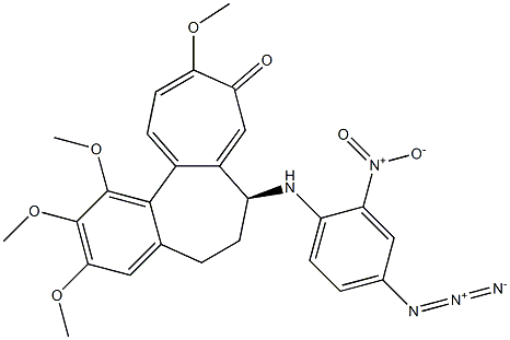 (2-nitro-4-azidophenyl)deacetylcolchicine Structure