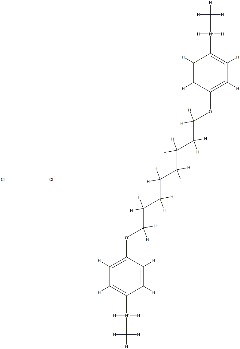 Aniline,4,4'-(octamethylenedioxy)bis[N-methyl-, dihydrochloride (6CI) Struktur