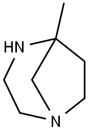 1,4-Diazabicyclo[3.2.1]octane,5-methyl-(9CI) Structure