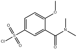 3-[(dimethylamino)carbonyl]-4-methoxybenzenesulfonyl chloride(SALTDATA: FREE) Struktur