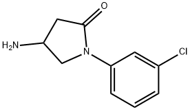 4-amino-1-(3-chlorophenyl)pyrrolidin-2-one(SALTDATA: HCl),1114823-57-2,结构式