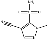 1H-Pyrazole-5-sulfonamide,4-cyano-1-methyl-(9CI) Structure