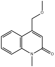 2(1H)-Quinolinone,4-(methoxymethyl)-1-methyl-(9CI) 结构式