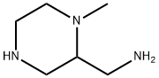 2-Piperazinemethanamine,N-methyl-(9CI) Struktur
