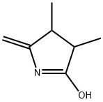 2H-Pyrrol-5-ol,3,4-dihydro-3,4-dimethyl-2-methylene-(9CI) Struktur
