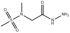 N-(2-hydrazino-2-oxoethyl)-N-methylmethanesulfonamide (non-preferred name)(SALTDATA: FREE) Struktur