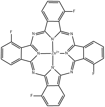 Zinc(II)-1,8,15,22-tetrafluoro-29H ,31H - phthalocyanin,mixture of isomers Struktur