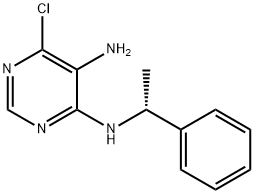 6-CHLORO-N*4*-(1-PHENYL-ETHYL)-PYRIMIDINE-4,5-DIAMINE Structure