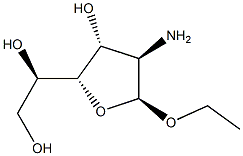 alpha-D-Glucofuranoside,ethyl2-amino-2-deoxy-(9CI) Structure