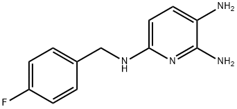 N*6*-(4-FLUORO-BENZYL)-PYRIDINE-2,3,6-TRIAMINE Structure