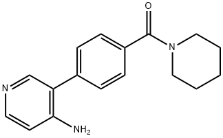 (4-(4-aMinopyridin-3-yl)phenyl)(piperidin-1-yl)Methanone Struktur
