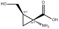 Cyclopropanecarboxylic acid, 1-amino-2-(hydroxymethyl)-, (1R,2R)-rel- (9CI) Structure