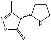 5(4H)-Isoxazolone,3-methyl-4-(2-pyrrolidinylidene)-(9CI) Struktur