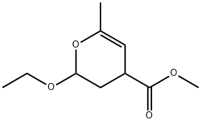 2H-Pyran-4-carboxylicacid,2-ethoxy-3,4-dihydro-6-methyl-,methylester(6CI) Struktur
