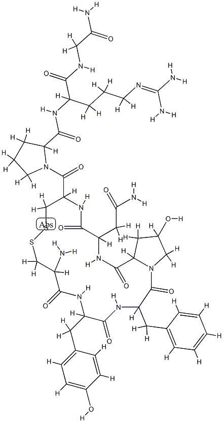 argipressin, hydroxy-Pro(4)- 结构式