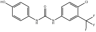 N-[4-Chloro-3-(trifluoromethyl)phenyl]-N'-(4-hydroxyphenyl)urea Structure