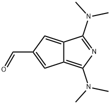 2-Azapentalene, 1,3-bis(dimethylamino)-5-carboxaldehyde- 化学構造式