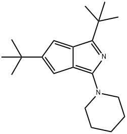 2-Azapentalene, 1,5-di(tert-butyl)-3-piperidinyl)- 化学構造式