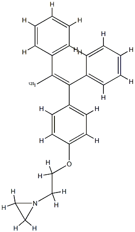 iododesethyltamoxifen aziridine,113202-48-5,结构式