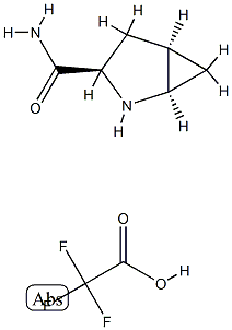 (1R,3R,5R)-2-Azabicyclo[3.1.0]hexane-3-carboxamide 2,2,2-trifluoroacetate 化学構造式
