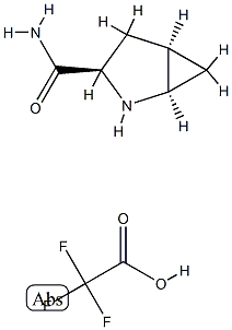 (1R,3R,5R)-2-氮杂双环[3.1.0]己烷-3-甲酰胺 2,2,2-三氟乙酸盐 结构式