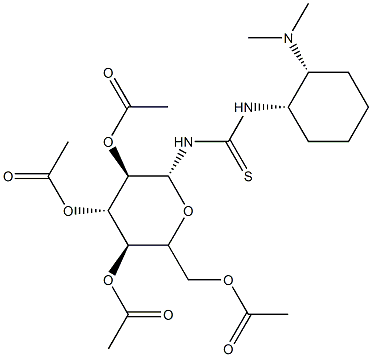 N-[(1S,2S)-2-(diMethylaMino)cyclohexyl]-N'-(2,3,4,6-tetra-O-acetyl-β-D-glucopyranosyl)-Thiourea|N-[(1S,2S)-2-(二甲基氨基)环己基]-N'-(2,3,4,6-四-O-乙酰基-Β-D-吡喃葡萄糖基)硫脲