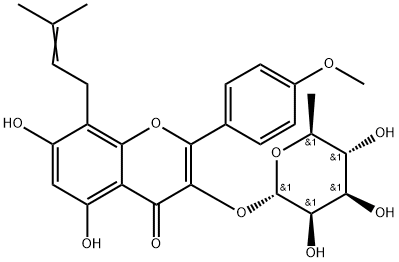 2-(4-メトキシフェニル)-3-(6-デオキシ-α-L-マンノピラノシルオキシ)-5,7-ジヒドロキシ-8-(3-メチル-2-ブテニル)-4H-1-ベンゾピラン-4-オン price.