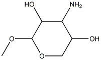 Pentopyranoside,  methyl  3-amino-3-deoxy-  (6CI) 结构式