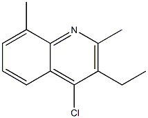 4-chloro-3-ethyl-2,8-dimethylquinoline 结构式