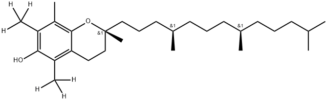 α-Tocopherol-[D6] (Vitamin E-[D6]),113892-08-3,结构式