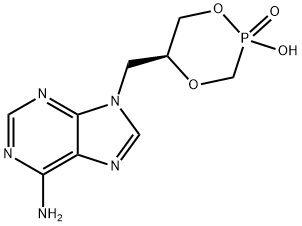 cyclic-9-(3-hydroxy-2-phosphonylmethoxypropyl)adenine 结构式