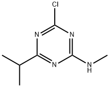 4-氯-6-异丙基-N-甲基-1,3,5-三嗪-2-胺 结构式